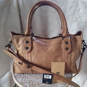 Frye Melissa Satchel Tan